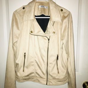 NWT! JustFab Faux Suede Double Breasted Jacket